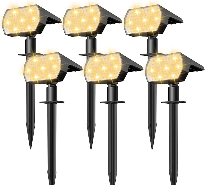 NYMPHY Solar Lights Outdoor Waterproof IP68, 56 LED 3 Lighting Modes Solar by NYMPHY