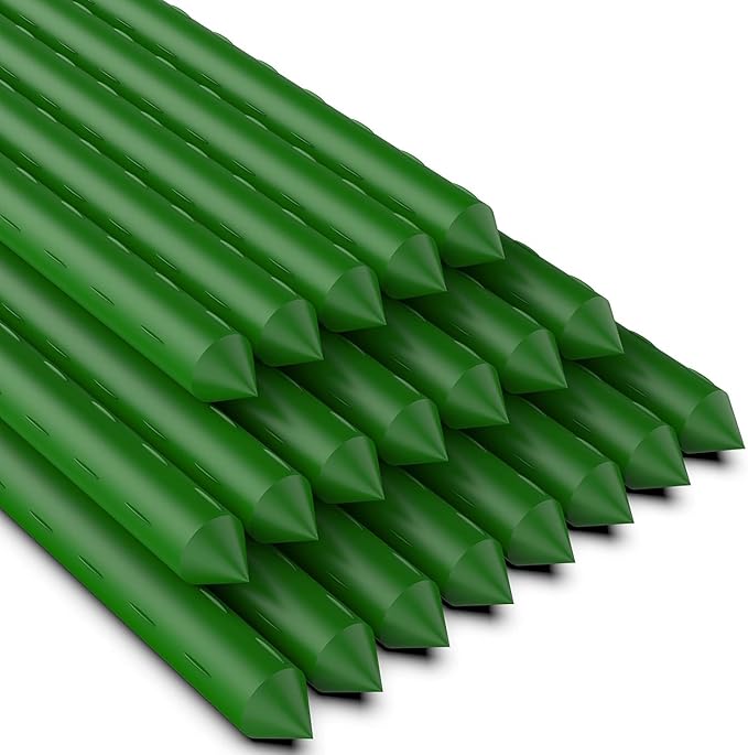 6Ft 72inch Garden Stakes Sturdy Plant Sticks Support Tomato Stakes by Jxrhy
