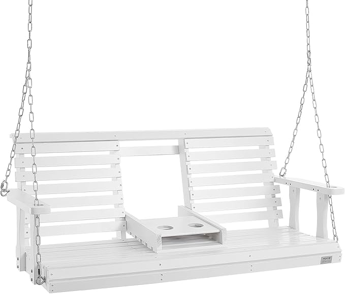 VEVOR Wooden Porch Swing 5 ft, Patio Bench Swing by VEVOR