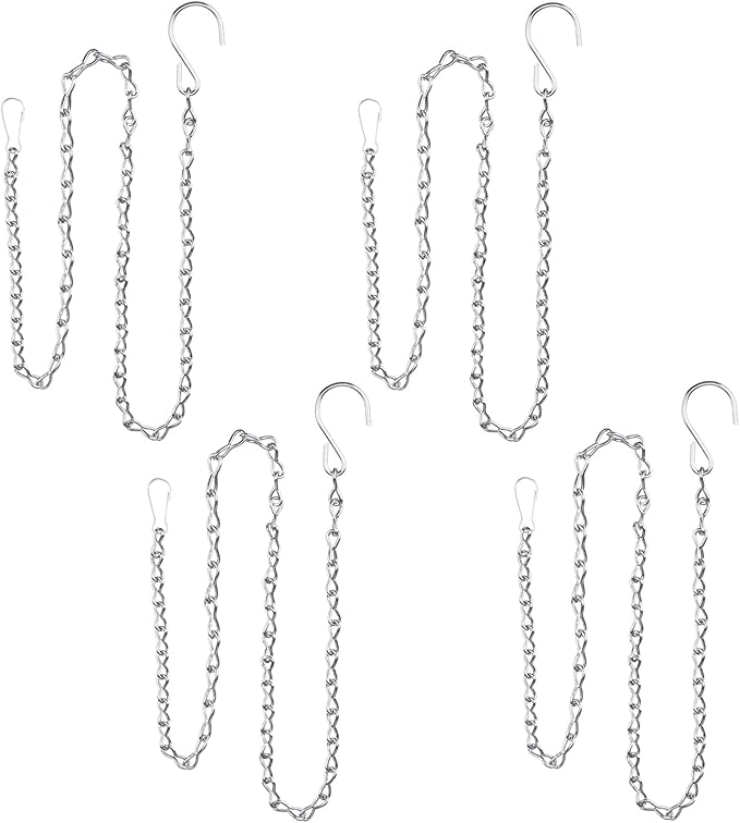 YINGFENG 4 Pack 35 Inch Silver Hanging Chain by YINGFENG