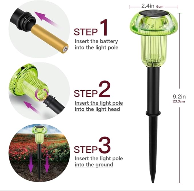 St Patricks Day Solar Pathway Lights Outdoor Decorative 4 Pack, Valentines Day - Image 4