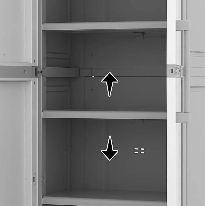 Keter Storage Cabinet with Doors and Shelves - Image 11