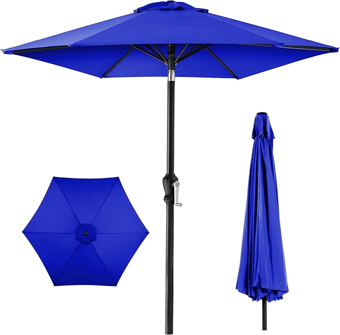 Best Choice Products 10ft Outdoor Table Compatible Steel Polyester Market Patio by BestChoiceProducts
