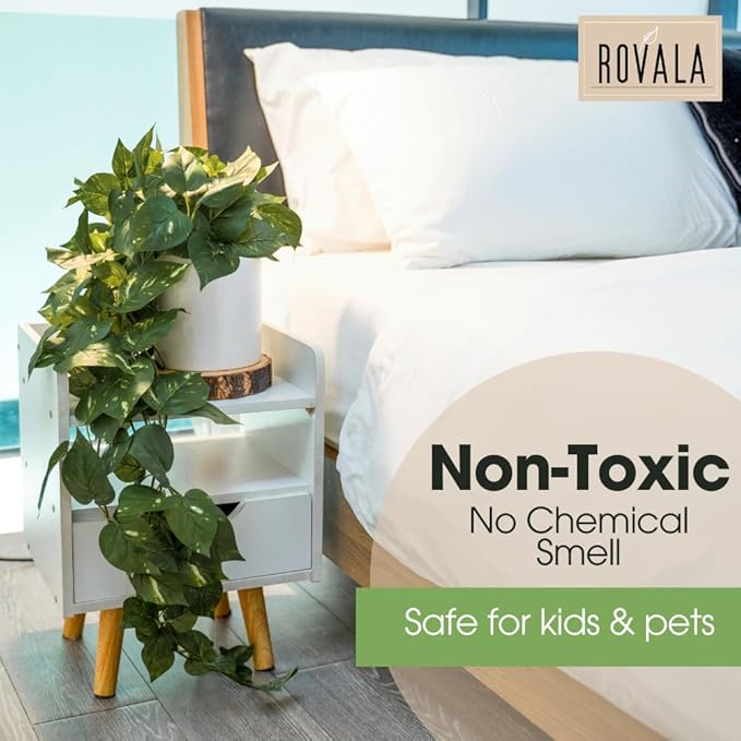MY ROVALA Silk Plants for Home Decor Indoor in Pot Realistic Artificial Plants - Image 6