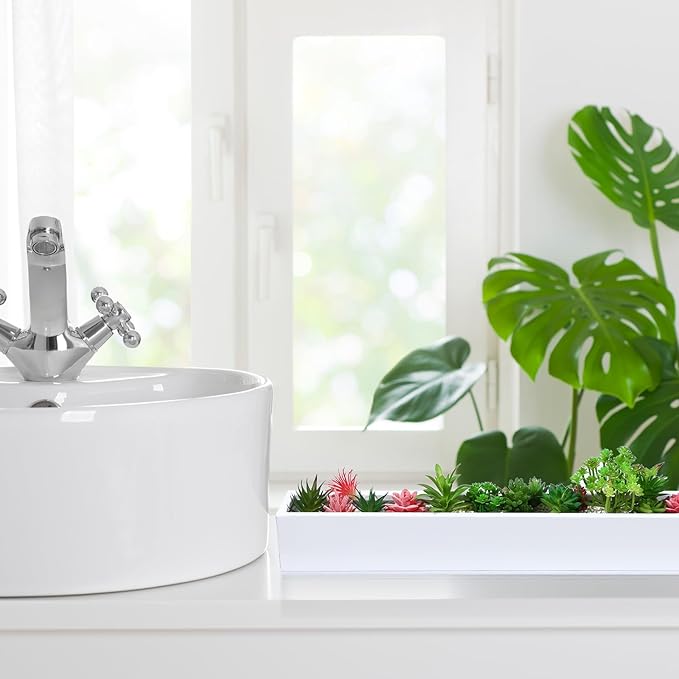 32 x 3.5 x 3.5 Inch Long Rectangular Planter Box Window Sill Plant Box Metal - Image 7