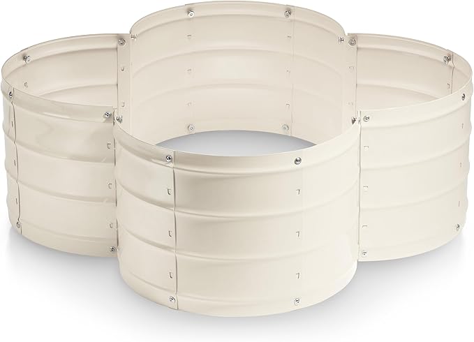 Plant & Plot Galvanized Raised Garden Beds Outdoor // 3×3×1 ft Planter Raised by PlantPlot