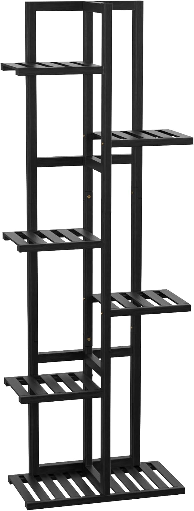6 Tier Bamboo Plant Stand Indoor, Wood Tall Flower Holder Corner Tiered Plant - Image 7