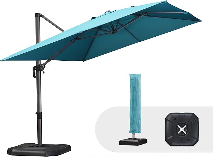 PURPLE LEAF 9'×11.5' Cantilever Patio Umbrella by PURPLELEAF