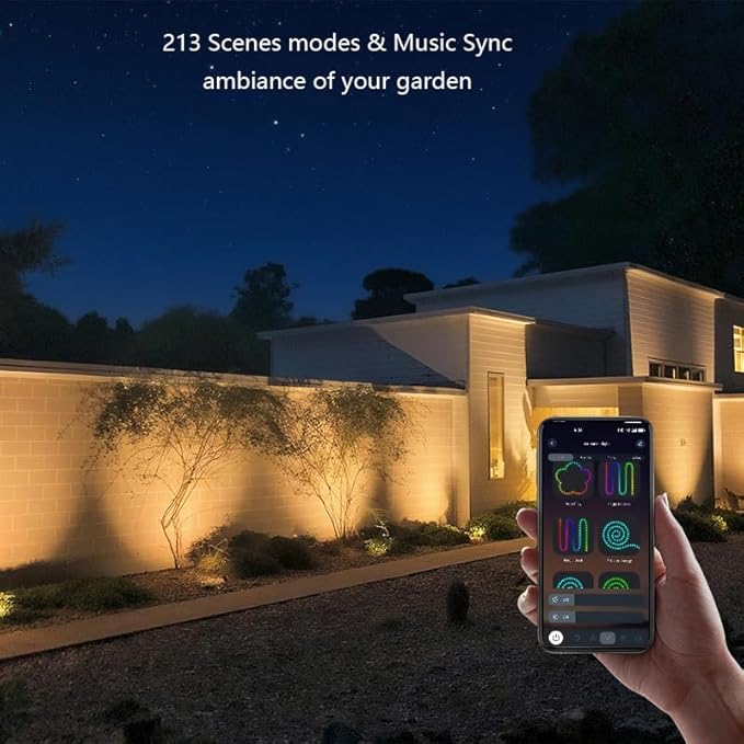Smart Landscape Spotlights, Solar Low Voltage IP67 Waterproof Outdoor Spot - Image 3