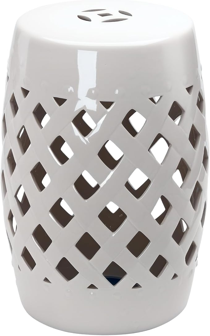 Outsunny 13" x 18" Ceramic Garden Stool by Outsunny