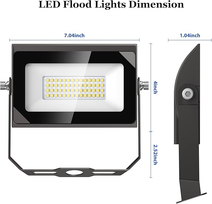 dephen 30W LED Flood Lights Outdoor - Image 4