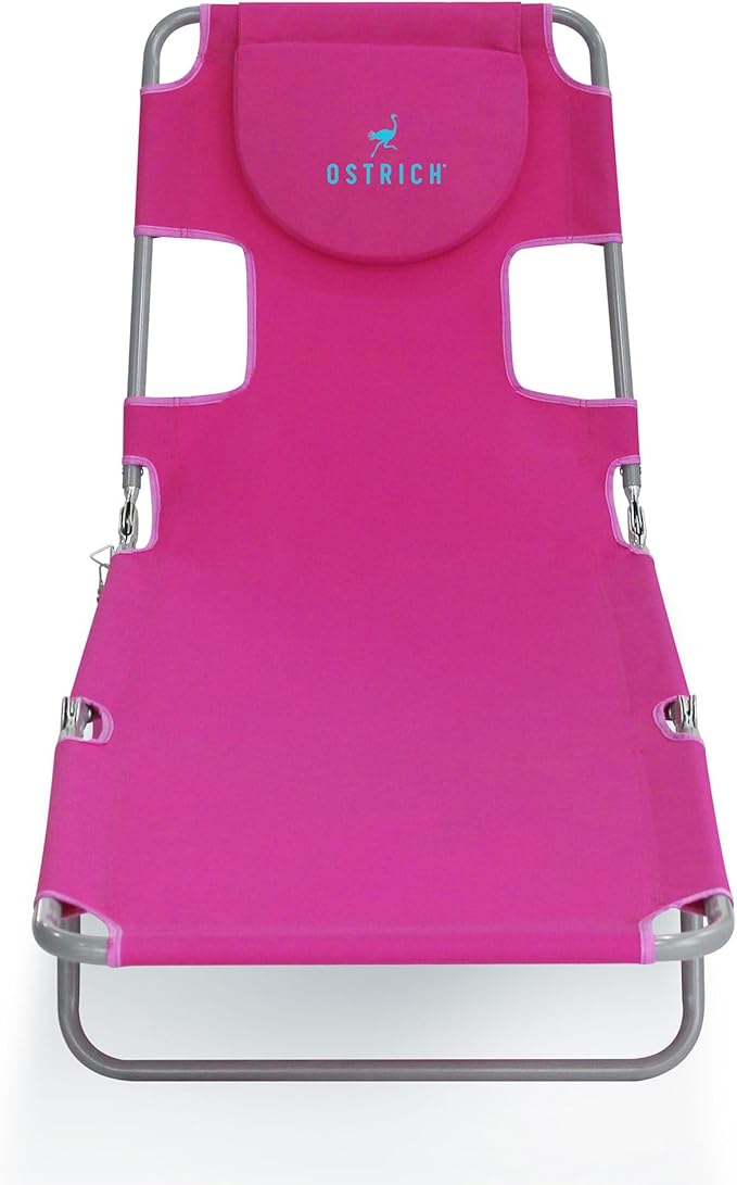 Ostrich Beach Lounge Chair, Folding & Reclining Outdoor Chaise Lounger - Image 8