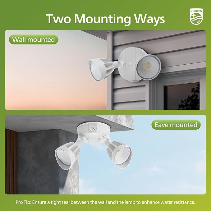 Philips 44W 3500LM ‌LED Security Flood Light‌ ‌Outdoor‌，Switch Controlled - Image 5