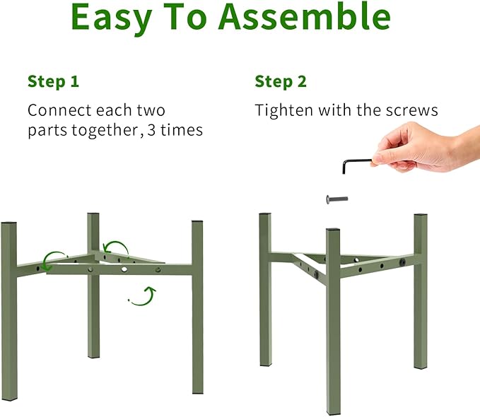 Aripark Plant Stand Indoor Adjustable, Metal Modern Small Plant Stands - Image 5