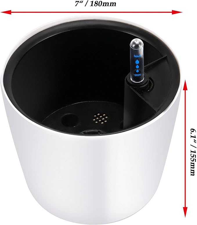 JOIKIT 4 Pack 7 Inches Self Watering Planter, Self Watering Pots - Image 2