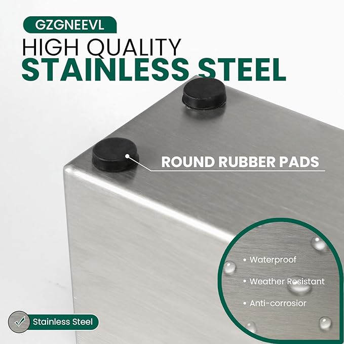 Trough Rectangle Planter Long Window Sill Planter Box Stainless Steel Window - Image 3