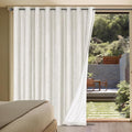 H.VERSAILTEX Sliding Door Curtains, Linen 100% Blackout Curtains Durable Thick by HVERSAILTEX