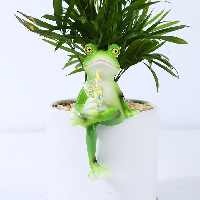 Miniature Frog Figurines Plant Decorations - Image 5