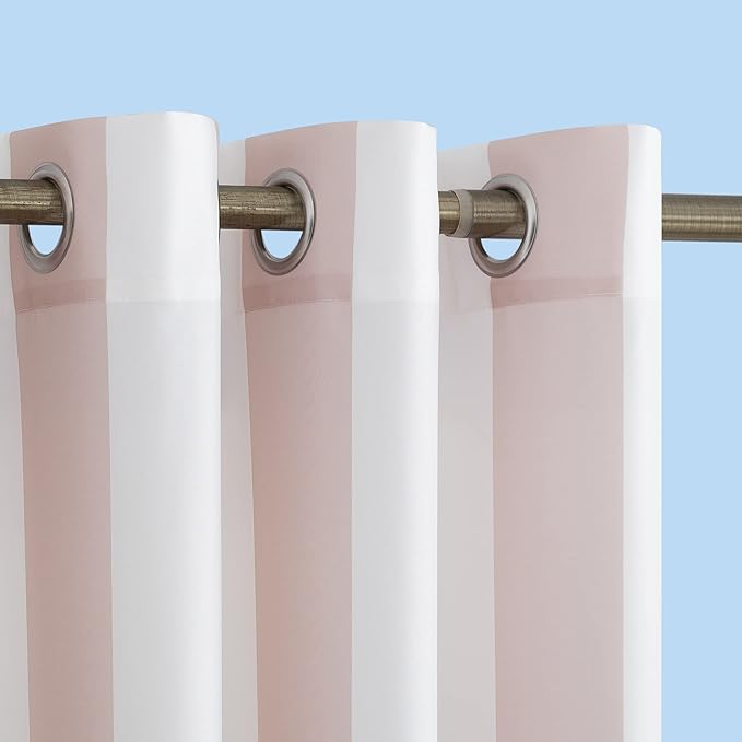 Sun Zero Valencia Cabana Stripe Indoor/Outdoor UV Protectant Energy Efficient by SunZero%E2%84%A2