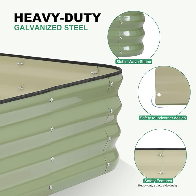 1MORE Raised Garden Bed -5X3X1 Galvanized Planter Box - Image 5