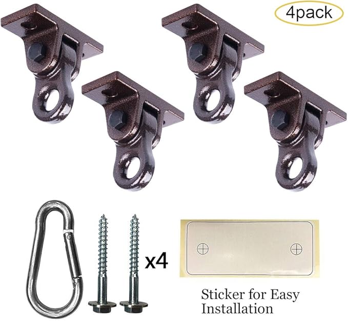 Heavy Duty Bronze Swing Hangers Screws Bolts Included Over 5000 lb Capacity - Image 8