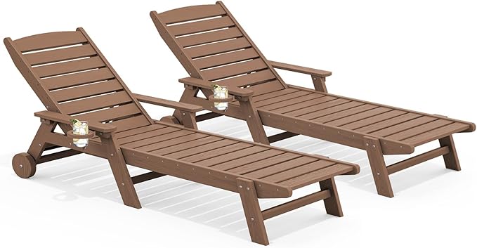 SERWALL HDPE Chaise Lounge Set of 2 by SERWALL