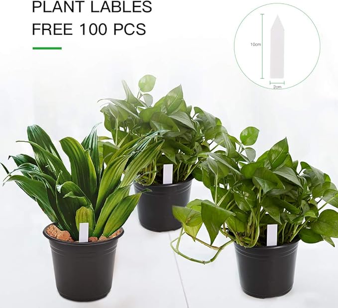 JERIA 100-Pack 0.5 Gallon Plant Nursery Pots, Plastic Pots - Image 3