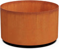 PLANTERCRAFT Corten Steel Metal Planter Box, Round Sizes, Modern Garden Steel by Plantercraft