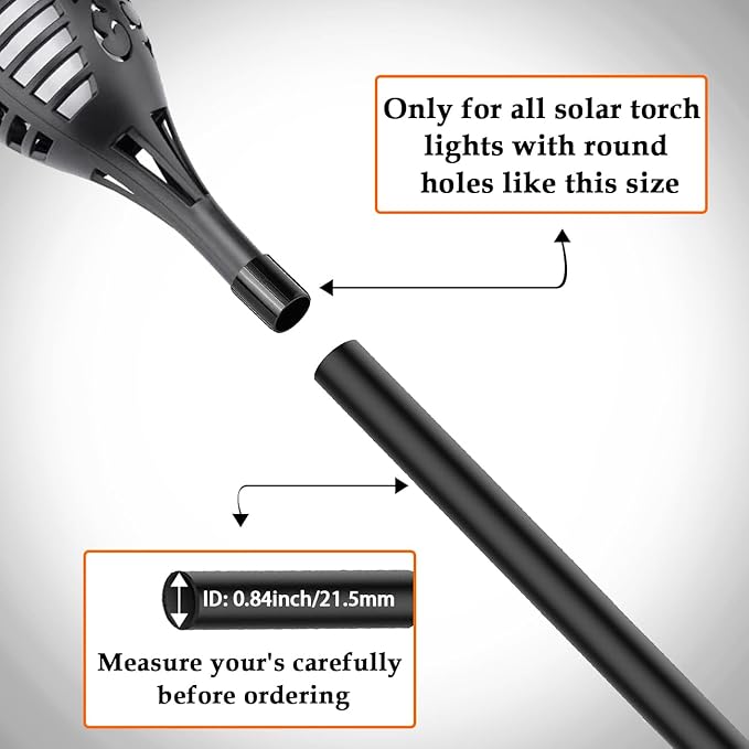 Flame Lamp Extension, Ground Stake and Joint Connector Kit to Make Solar - Image 3