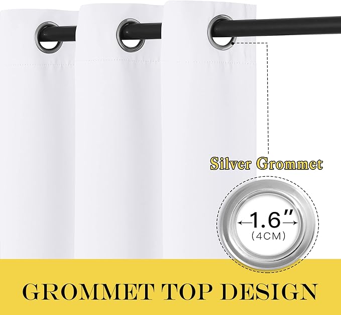 NICETOWN Blackout Curtains for Sliding Glass Door Room Divider Noise Reduce - Image 6