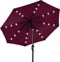 Best Choice Products 10ft Solar Polyester LED Lighted Patio Umbrella w/Tilt by BestChoiceProducts