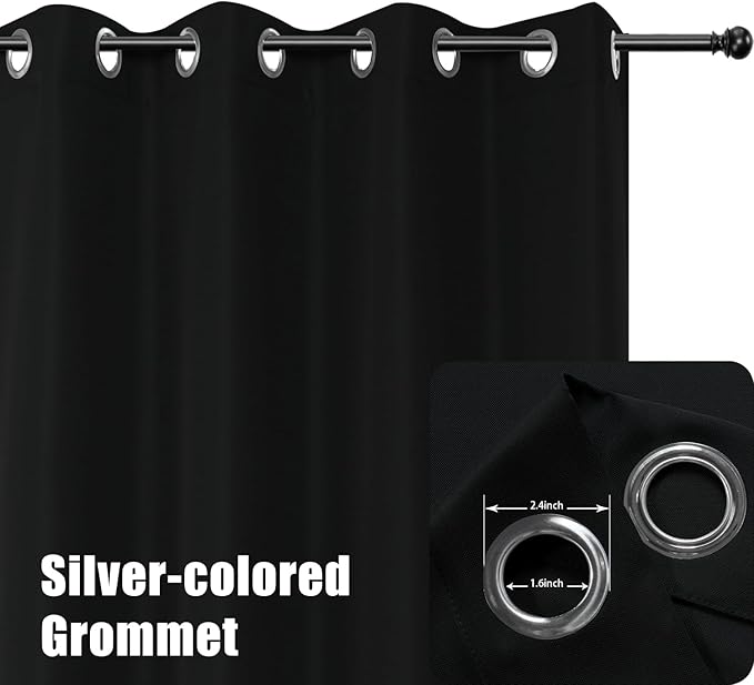 BONZER Outdoor Curtains for Patio Water Resistant Heavy Privacy Light Filtering - Image 2