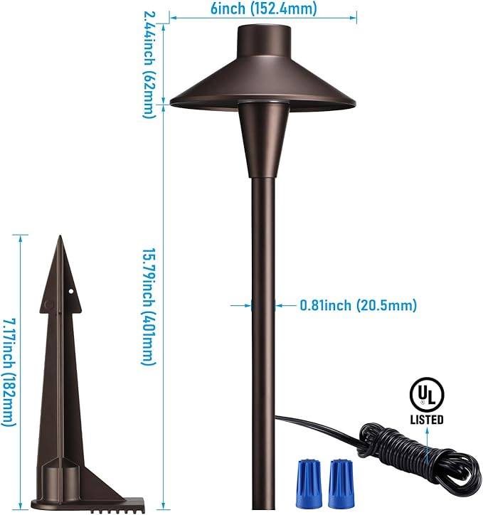 LEONLITE Update 5CCT Low Voltage Pathway Lights, 12-24V LED Landscape Path Light - Image 8
