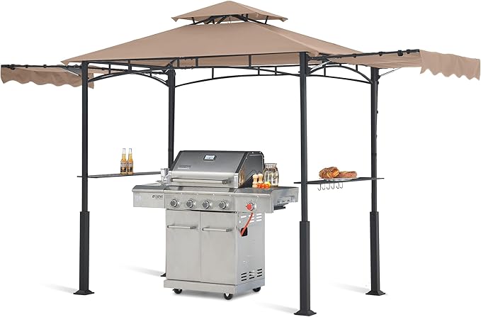 ABCCANOPY Grill Gazebo with 2 Side Awnings by ABCCANOPY