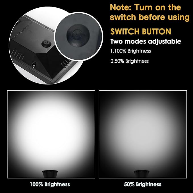 MEIHONG Solar Spot Light Outdoor, Waterproof LED Landscape Lights Dusk to Dawn - Image 4