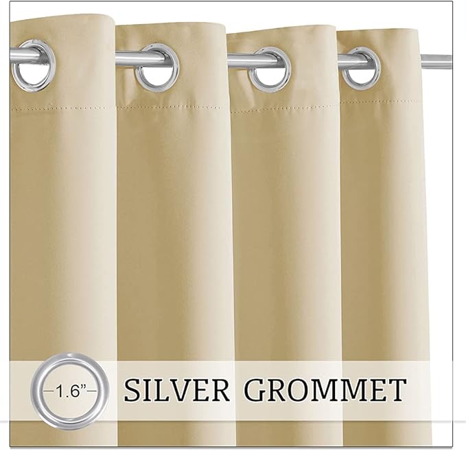 RYB HOME Outdoor Curtains 108 inches Long - Image 3