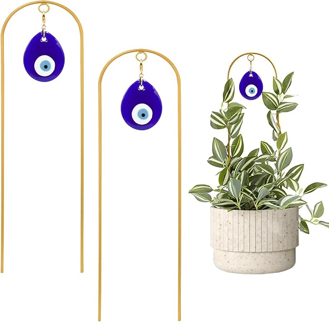 Plant Trellis for Climbing Plants indoor Evil Eye Decorations Mini Metal by Slepceub