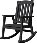 Devoko PP Material Rocking Chair Outdoor Indoor All Weather High Back Patio by DEVOKO