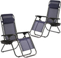 Zero Gravity Chair Patio Lounge Chairs Lounge Patio Chairs 2 Pack Adjustable by FDW
