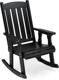 VINGLI Heavy Duty 600 LBS Outdoor Wooden Rocking Chair by VINGLI