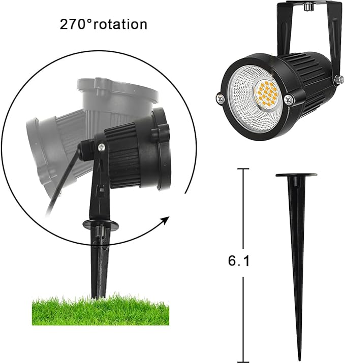 Low Voltage Landscape Lights IP65 Waterproof 7W 700LM LED Outdoor Lighting - Image 4
