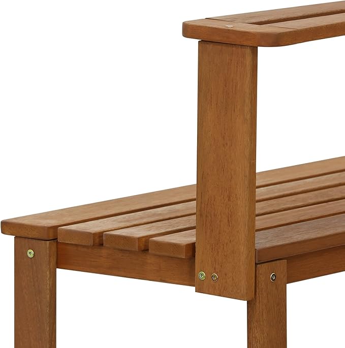 Furinno FG17478 Tioman Outdoor Patio Furniture Hardwood Potting Bench - Image 7