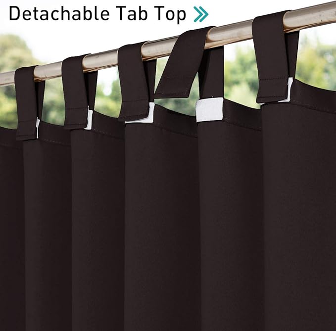 NICETOWN 2 Panels Outdoor Curtainss 95" Long - Image 3