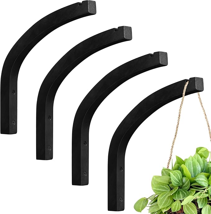 Juexica 4 Pcs Plant Hanger Wooden, 8 Inch Hanging Plant Hooks by Juexica