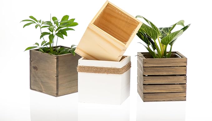 Wooden Planter Box, Rustic Barn Wood - Image 8