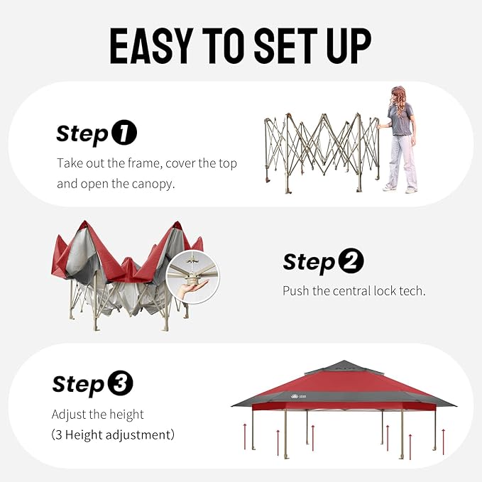 CROWN SHADES 13x13 Pop Up Gazebo - Image 7