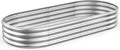 Raised Garden Bed 6.5ft Galvanized Planter Box Outdoor, Rot-Resistant Oval by RaisedGardenBed