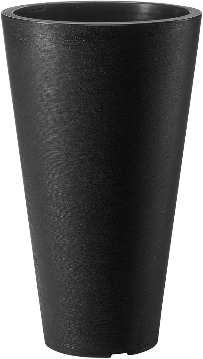 VEVOR Set of 2 Tall Planter for Outdoor Indoor Plants 24inch, Tall Taper Flower - Image 9
