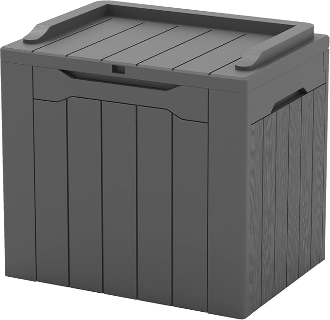 Patiowell 30 Gallon Resin Deck Box, Outdoor Storage Box by Patiowell