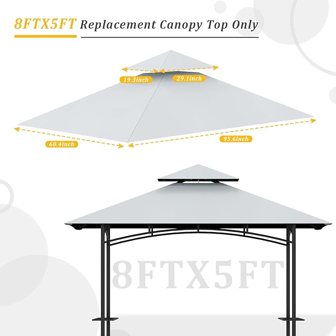 Grill Gazebo Replacement Canopy Top - Image 4